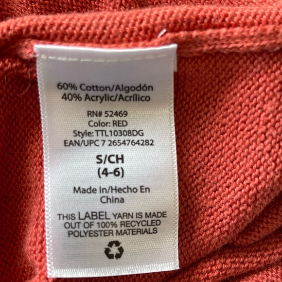 Corgi sweater by Time & Tru size S 4/6 long sleeve corgi with crown Corgi butt - Picture 4 of 15